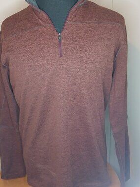 Kuhl Men's XL Burgandy 1/4 Zip Pullover (0854C)